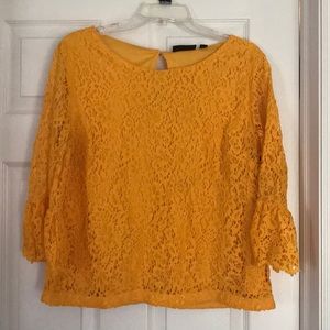 Yellow floral top